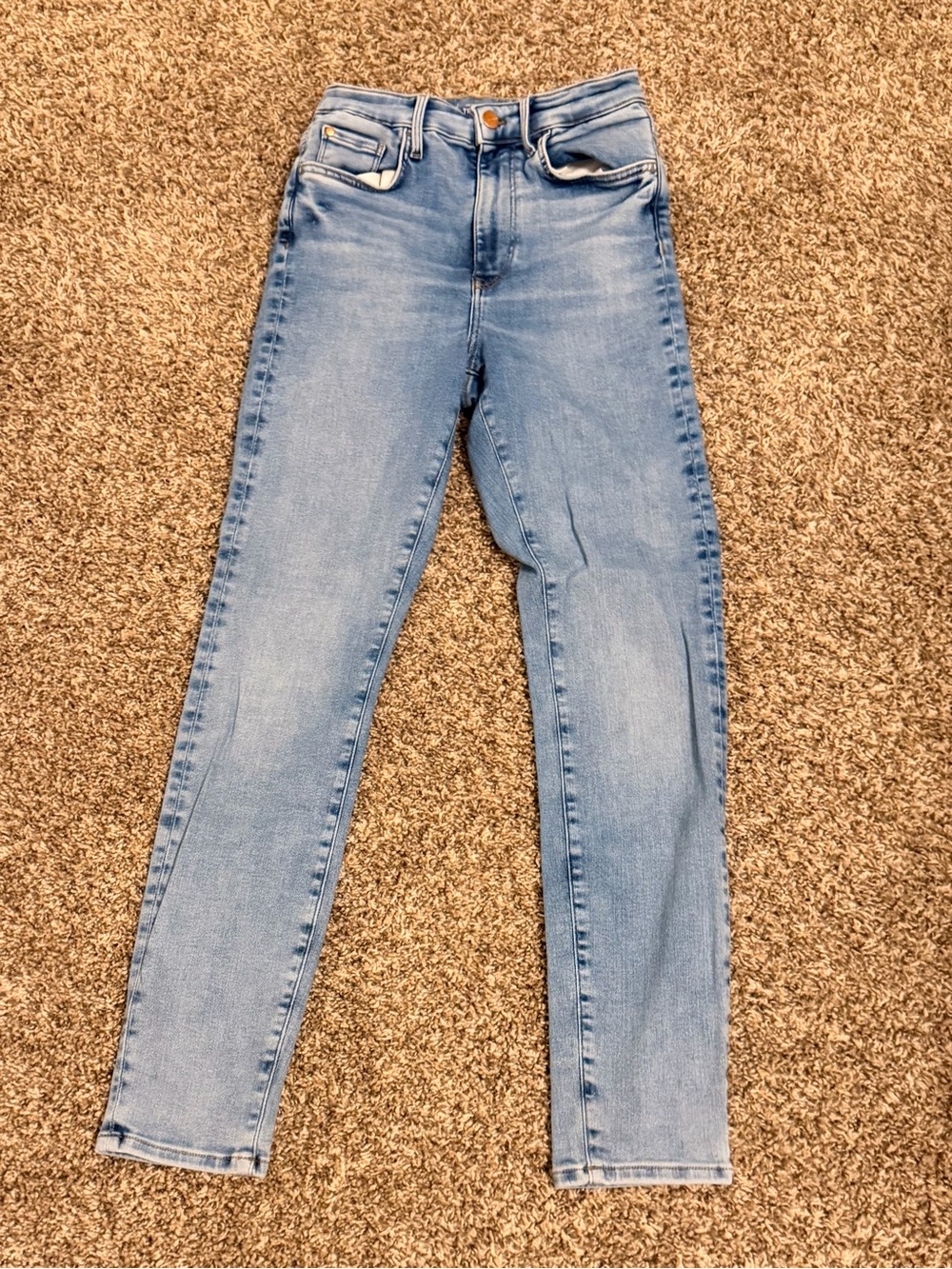 H&M Light Blue High-Rise Skinny Jeans